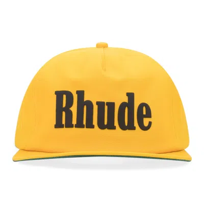 Rhude Yellow Twill Logo Baseball Cap