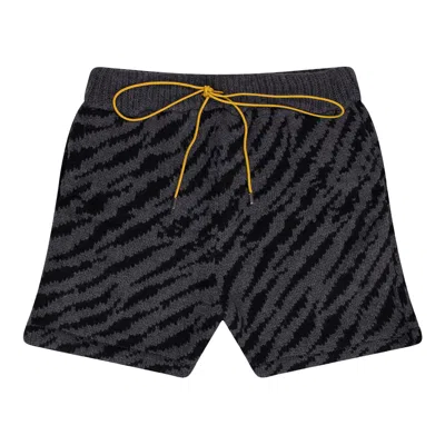 Pre-owned Rhude Zebra Knit Shorts 'black' | Men's Size S