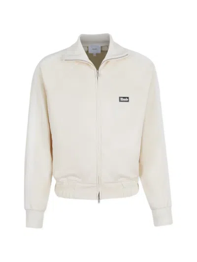 Rhude Zip-up Jacket In Neutral