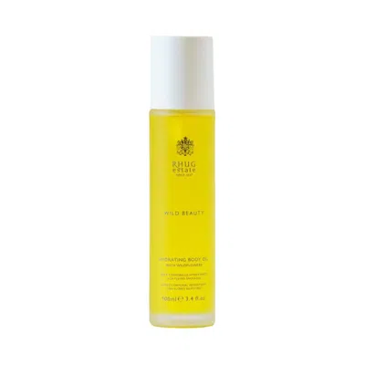 Rhug Wild Beauty Neutrals Hydrating Body Oil With Wildflowers In Orange