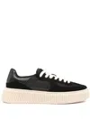 Rhun 1989 Treble Panelled Sneakers In Black