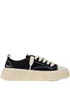 Rhun 2020 Treble Lace-up Platform Trainers In Black