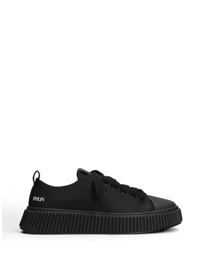 Rhun 2020 Treble Triple Ribbed-sole Shell-toe Sneakers In Black