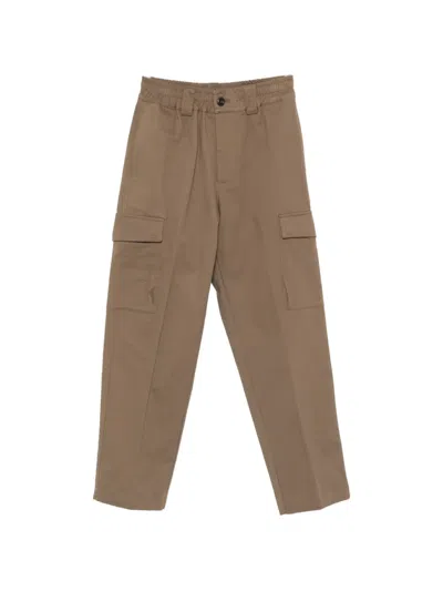 Rhun Cargo-pocket Trousers In Brown