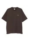 Rhun Logo-embroidered Cotton T-shirt In Brown