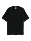 Rhun Logo-embroidered Cotton T-shirt In Black