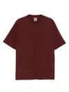 Rhun Logo-embroidered T-shirt In Burgundy