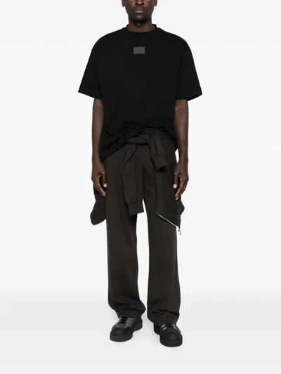 Rhun Logo-patch T-shirt In Black