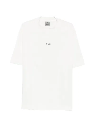 Rhun Logo-print T-shirt In White