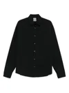 Rhun Long-sleeve Button-up Shirt In Black