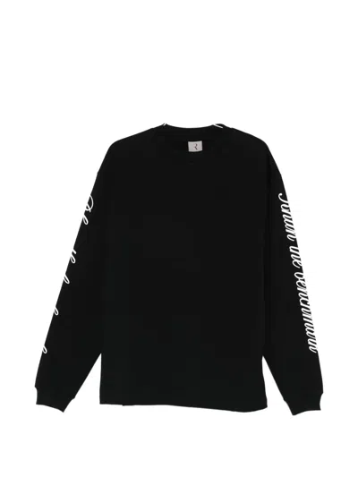 Rhun Long-sleeve Top In Black