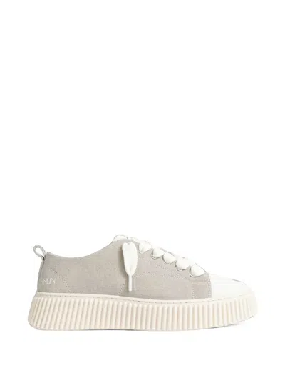Rhun Ridget-sole Low-top Sneakers In Metallic