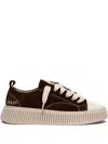 Rhun Suede Lace-up Sneakers In Brown