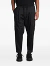 Rhun Tapered Trousers In Black