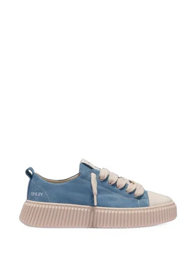 Rhun Treble 2020 Suede Low-top Sneakers In Blue