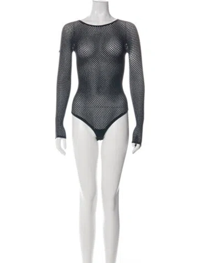 Pre-owned Rhw X Wardrobe Nyc Merino Wool Crew Neck Bodysuit In White