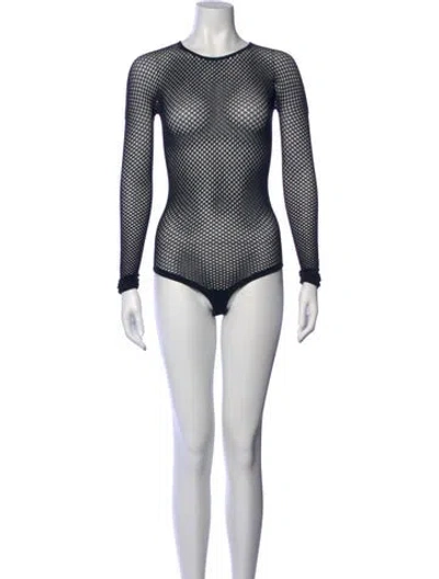 Pre-owned Rhw X Wardrobe Nyc Wool Crew Neck Bodysuit In Blue