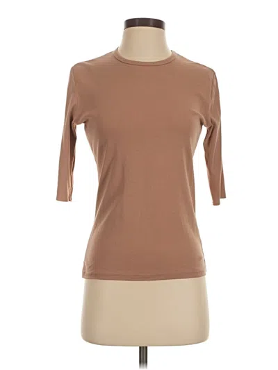 Pre-owned Rhythm 3/4 Sleeve T-shirt In Brown
