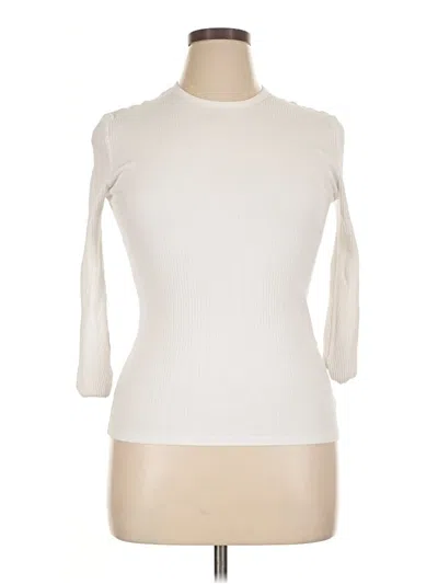 Pre-owned Rhythm 3/4 Sleeve T-shirt In Ivory
