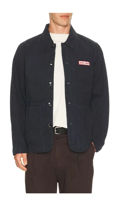 Rhythm Canvas Mechanics Jacket In Navy