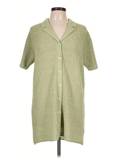Pre-owned Rhythm Cardigan Sweater In Green