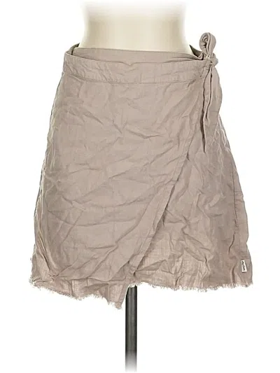 Pre-owned Rhythm Casual Skirt In Tan