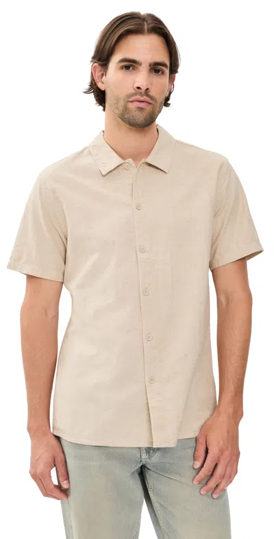 Rhythm Classic Linen Shirt Sand