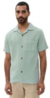 Rhythm Daytona Short Sleeve Shirt In Green