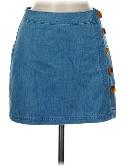 Pre-owned Rhythm Denim Skirt In Blue