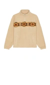 Rhythm Dusty Quarter Zip Pullover In Nude