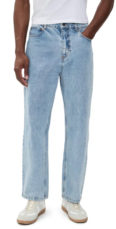 Rhythm Essential Jeans Worn Indigo In Blue