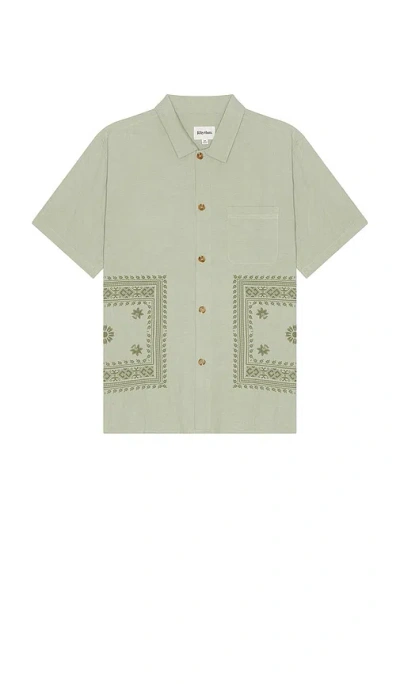 Rhythm Guerrero Short Sleeve Shirt In Sage