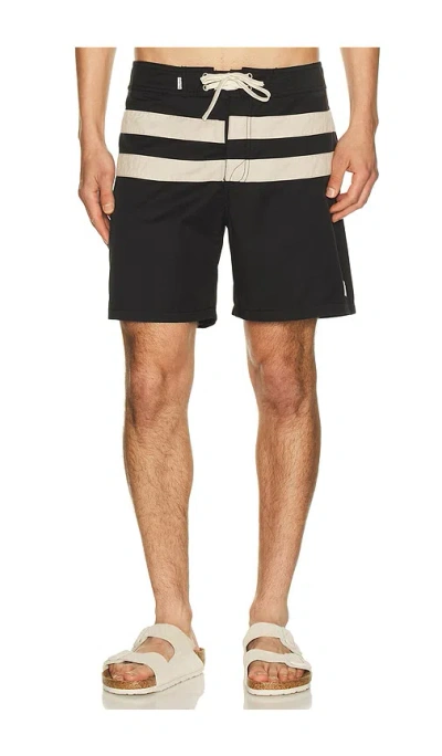 Rhythm Heritage Stripe Trunk In Black