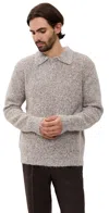 Rhythm Kinetic Collared Knit Sweater Tobacco In Brown