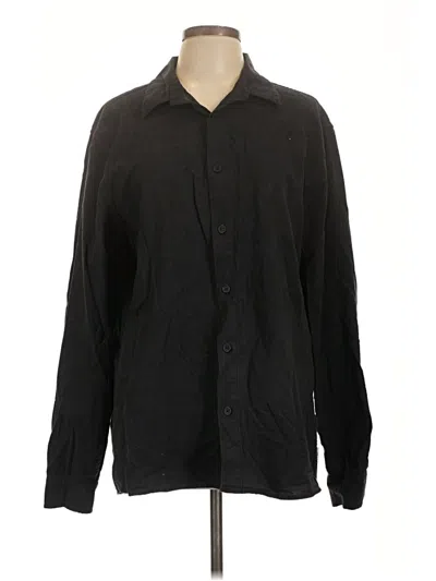 Pre-owned Rhythm Long Sleeve Button Down Shirt In Black