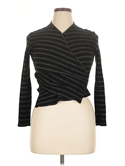 Pre-owned Rhythm Long Sleeve Top Black Turtleneck Tops