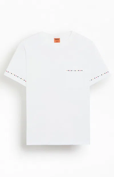 Rhythm Men's Rollie Vintage T-shirt In White In Gray