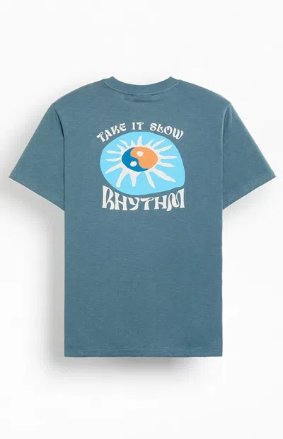 Rhythm Men's Slow Down T-shirt In Blue