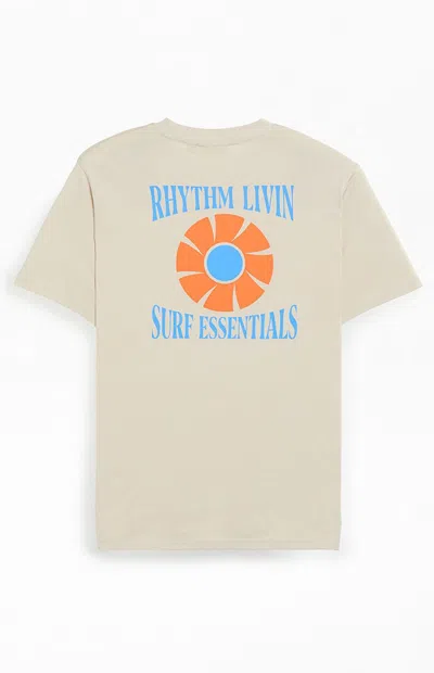 Rhythm Men's Surf Essentials T-shirt In Cream