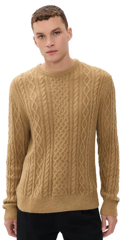 Rhythm Mohair Fishermans Knit Sweater Sand
