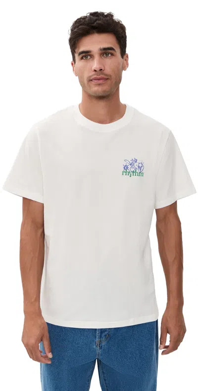 Rhythm Old Growth Livin Short Sleeve T-shirt Vintage White