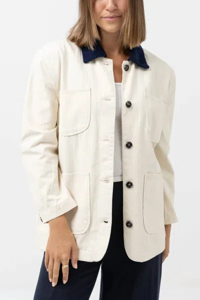 Rhythm Oversized Jacket In Pearl In White