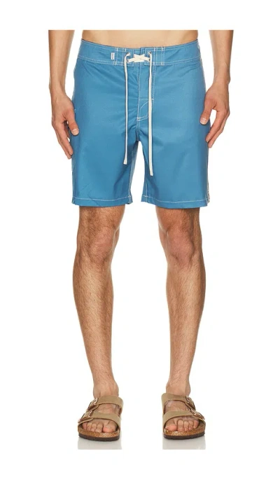 Rhythm Panel Stripe Trunk In Blue