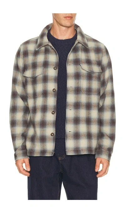 Rhythm Polar Bond Long Sleeve Flannel In Gray