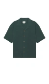 Rhythm Relaxed Texture Shirt In Teal
