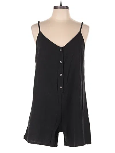 Pre-owned Rhythm Romper In Black