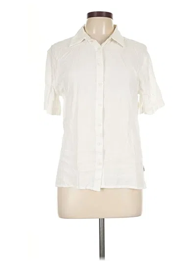 Pre-owned Rhythm Short Sleeve Blouse In Ivory