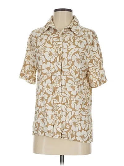 Pre-owned Rhythm Short Sleeve Blouse In White