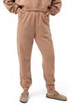 Rhythm Stacked Track Pant In Caramel In Multi