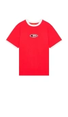 Rhythm Sun Dome Ringer Vintage T-shirt In Red